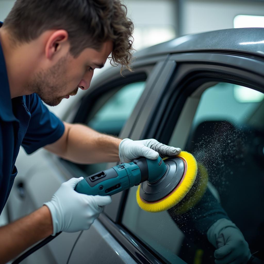 Professional Car Window Polishing