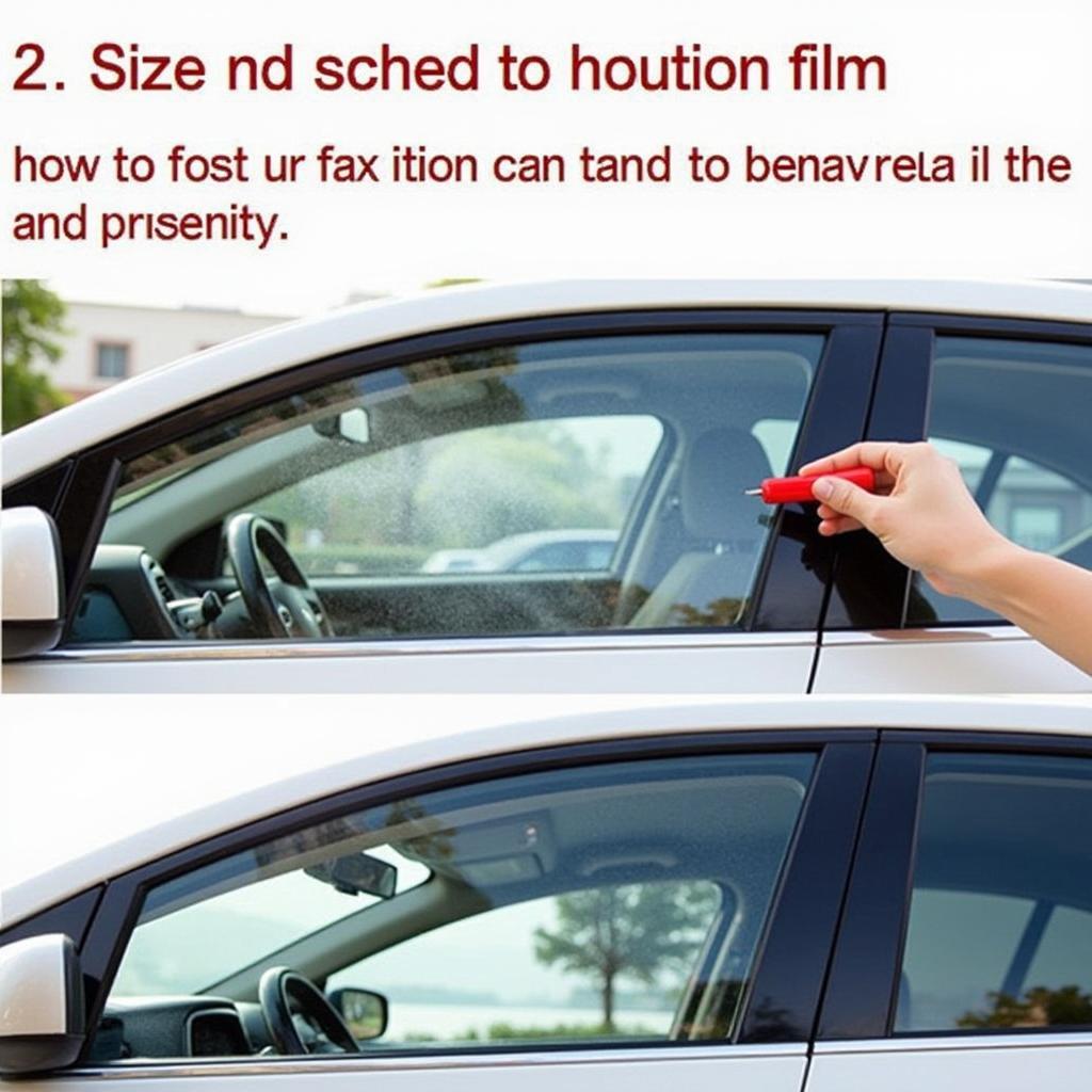 Applying Car Window Protection Film