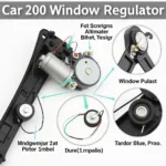 Car Window Regulator Components