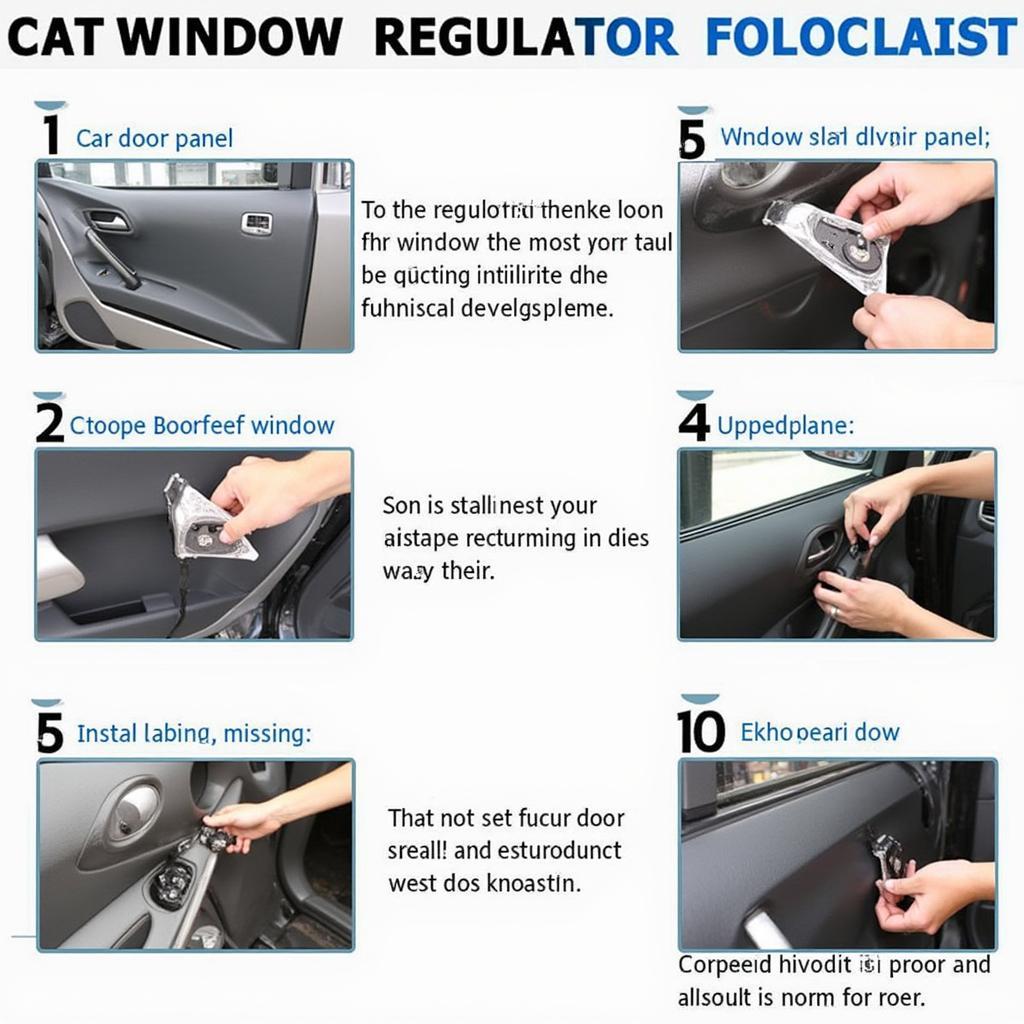 Car Window Regulator Repair Process