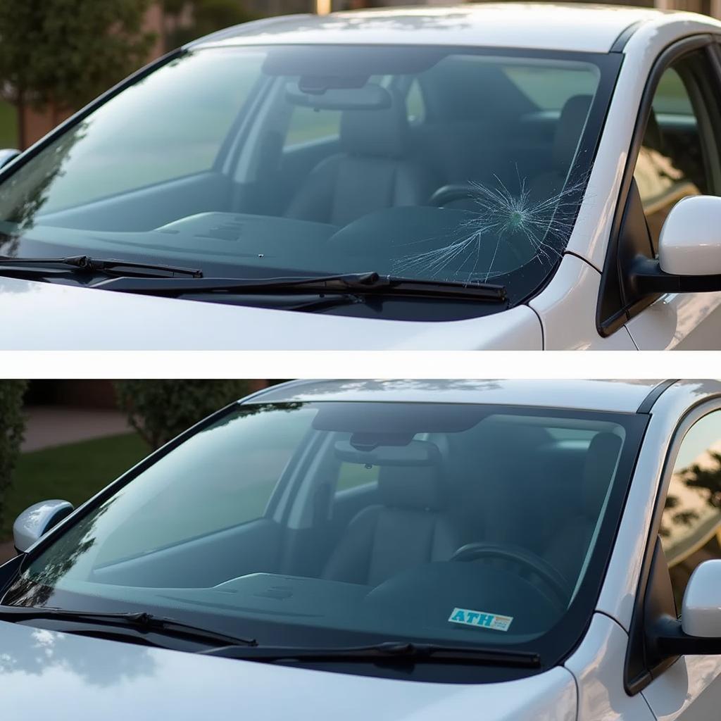 Car Window Repair Before and After