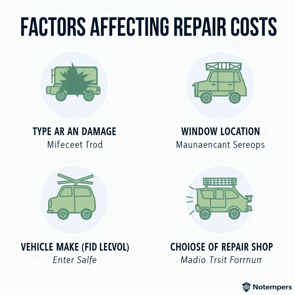 Factors influencing car window repair cost