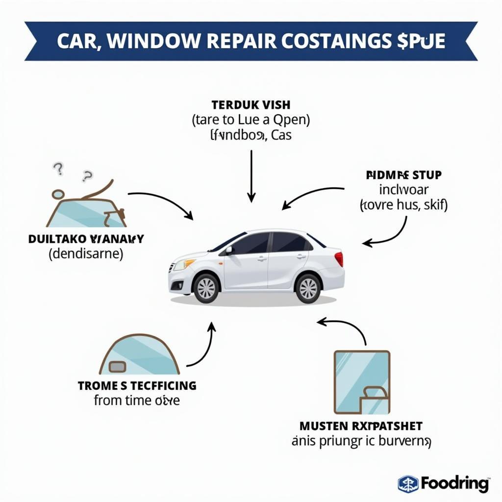 Factors influencing car window repair costs in Columbus, GA