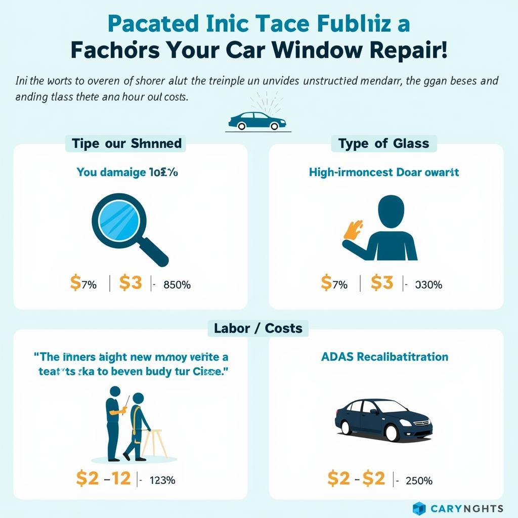 Factors affecting car window repair costs in Warrington