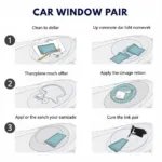 Applying a Car Window Repair Kit