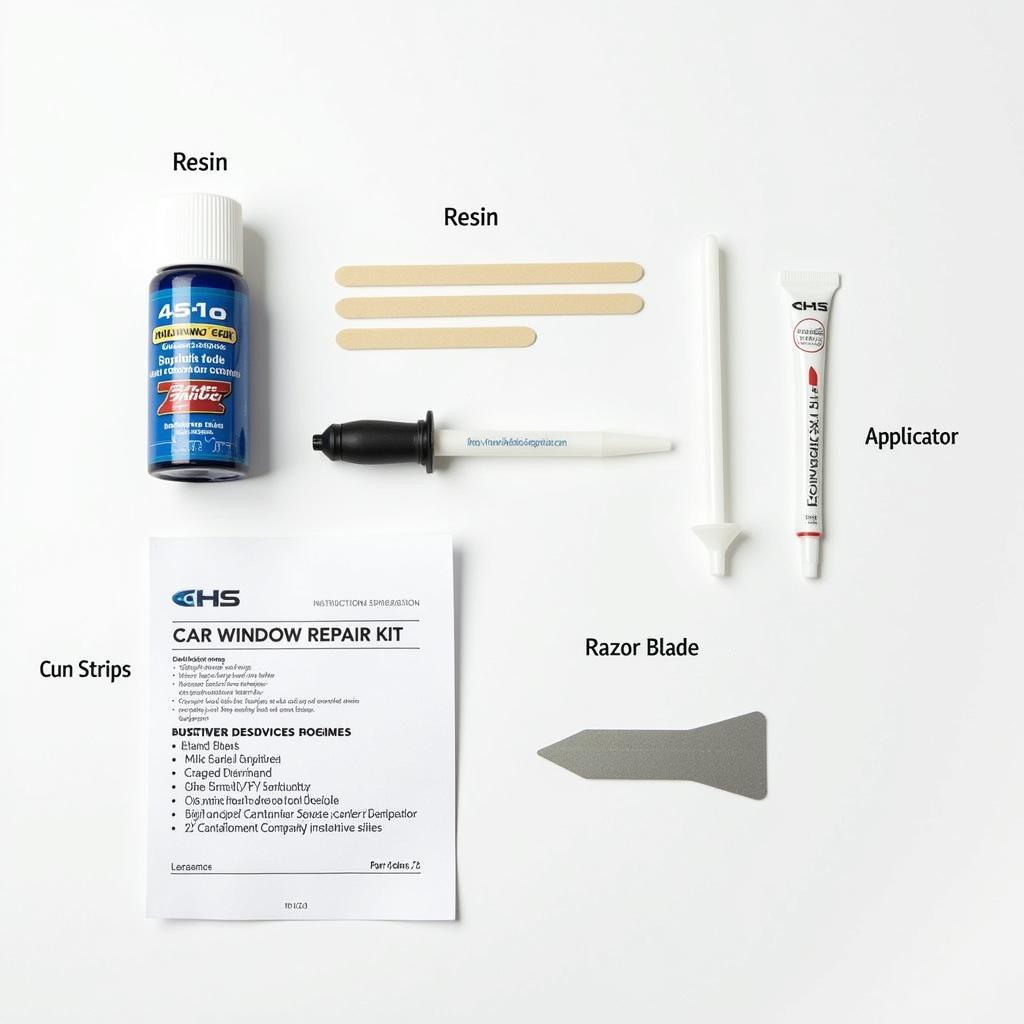 Car Window Repair Kit Components