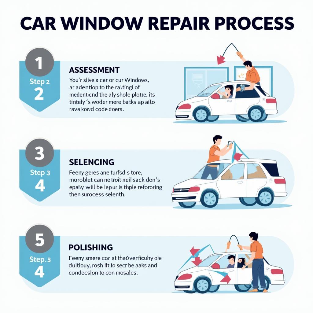 Steps involved in car window repair