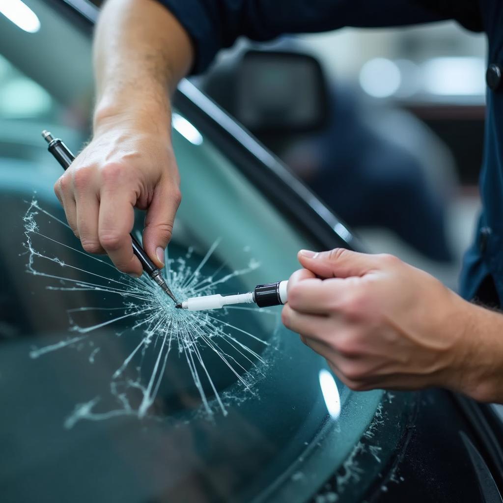 windshield-repair-in-progress