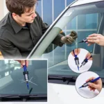 Resin Injection Process for Car Window Repair