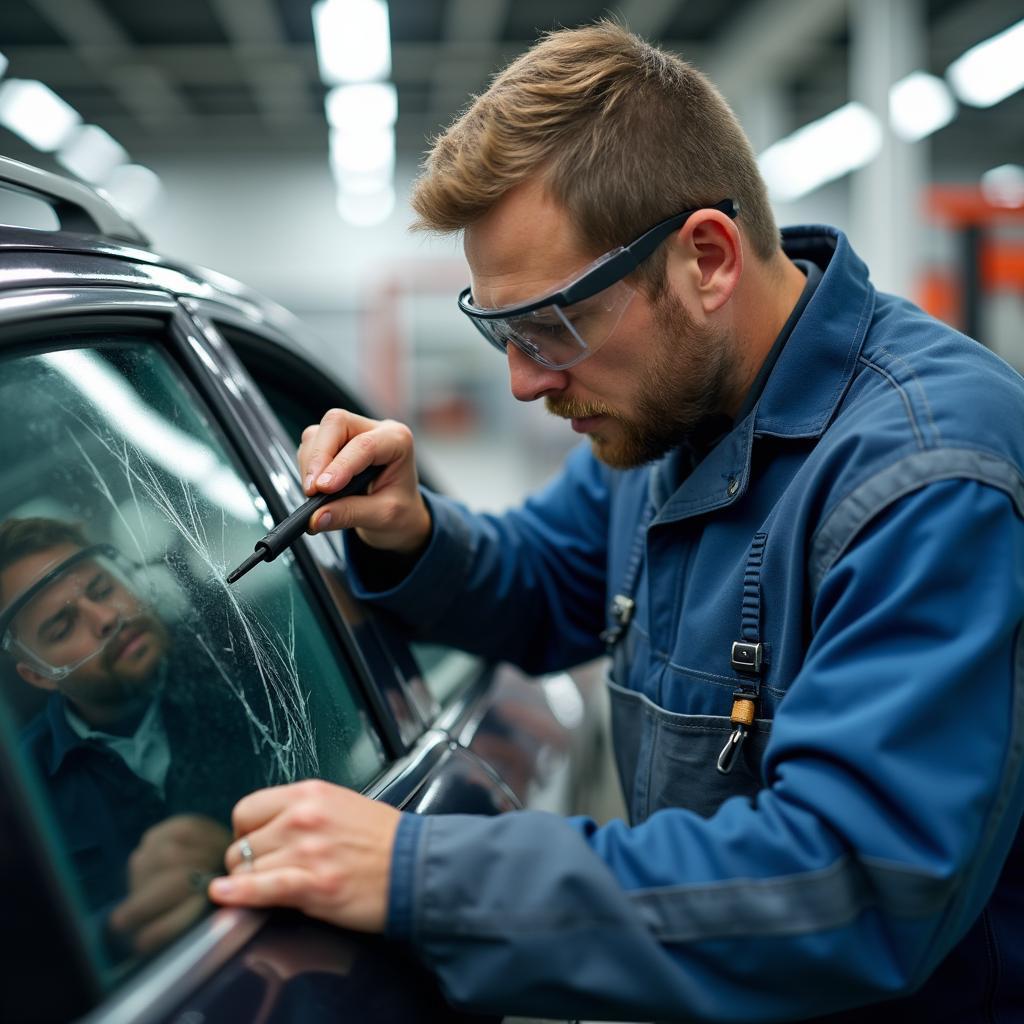 Experienced Car Window Repair Technician