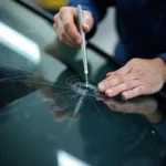 Applying Resin to a Windshield Crack