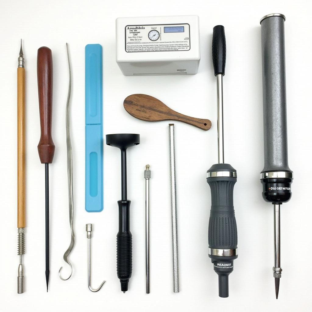 Close-Up of Car Window Repair Tools