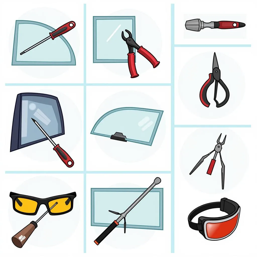 Professional Car Window Repair Tools