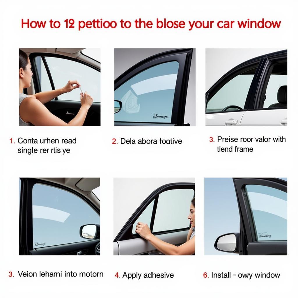 Car window replacement process in Lafayette, Indiana