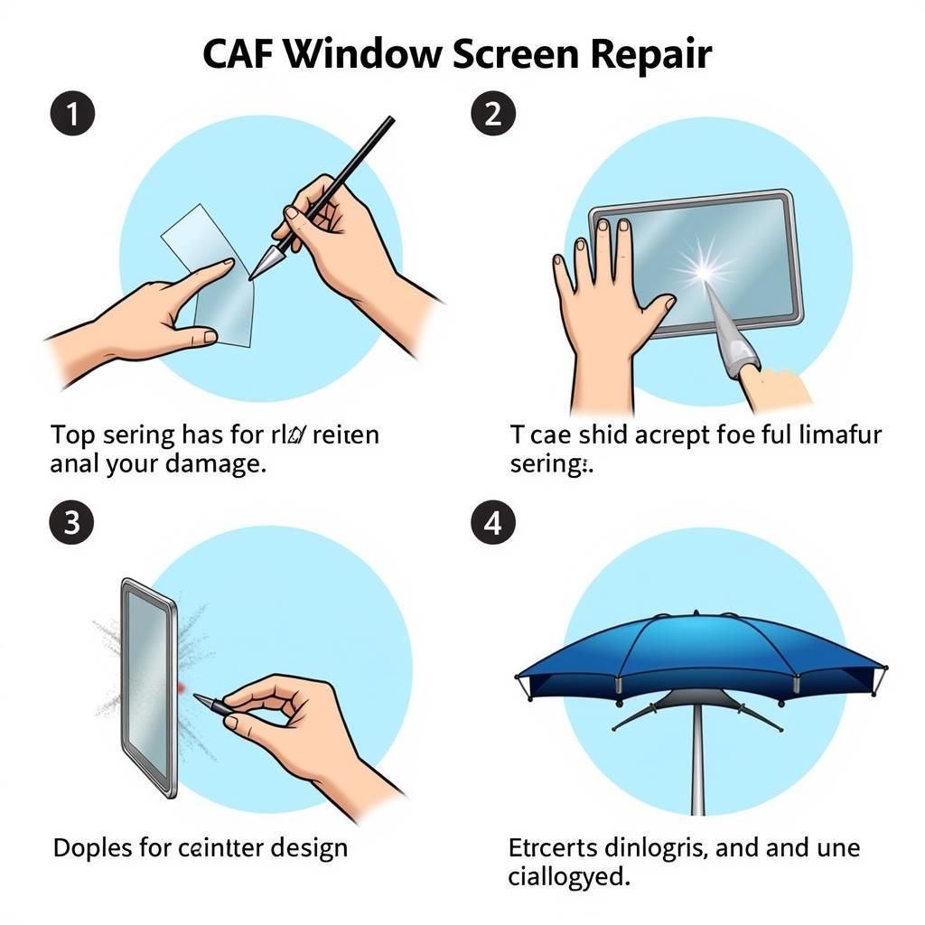 Car Window Screen Repair Process