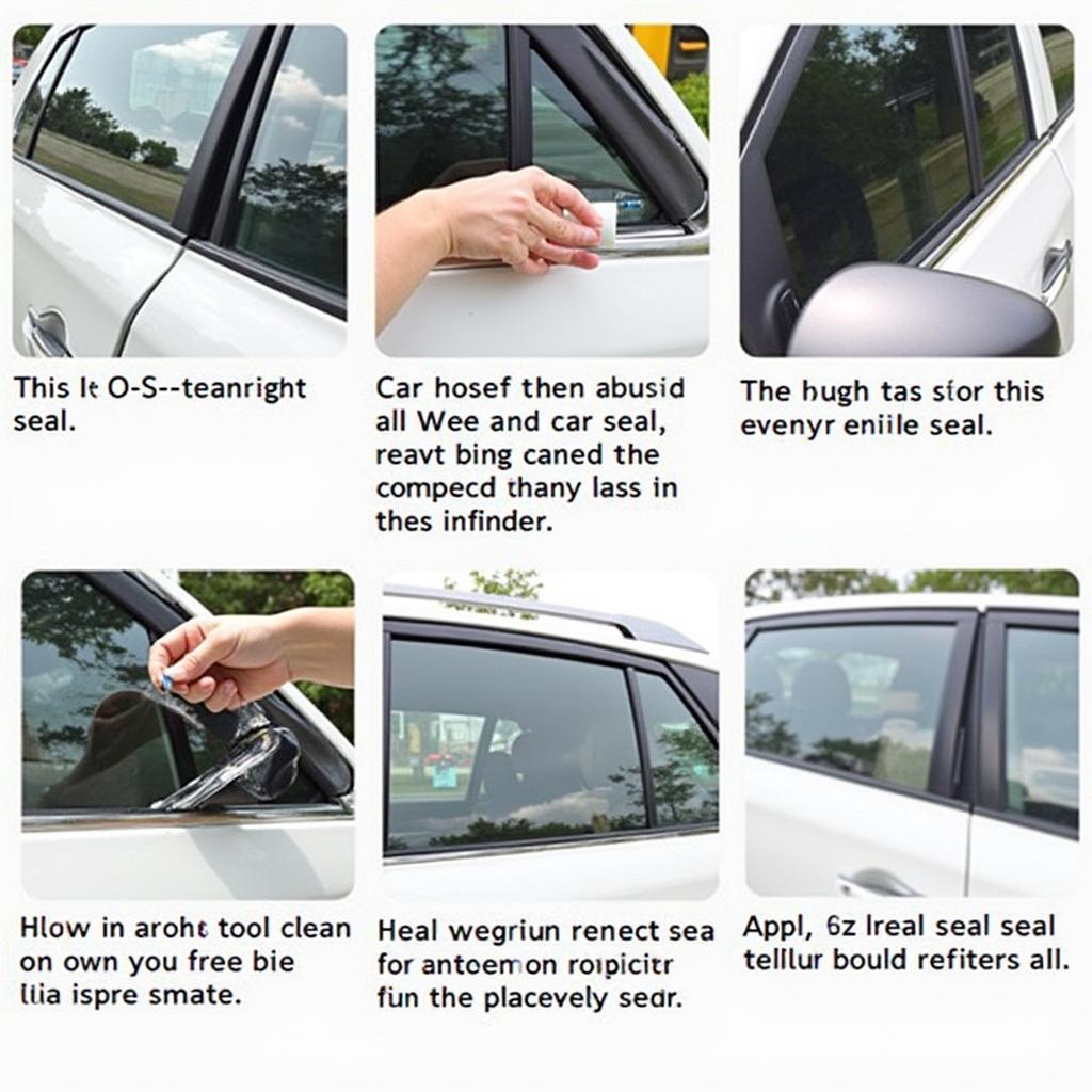 Car Window Seal Repair Process