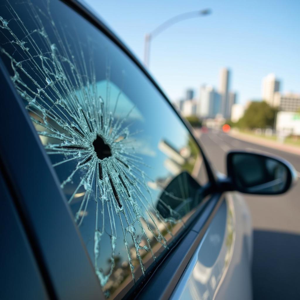 Shattered Car Window San Diego