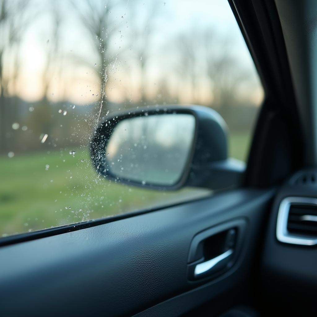 Car window stuck halfway