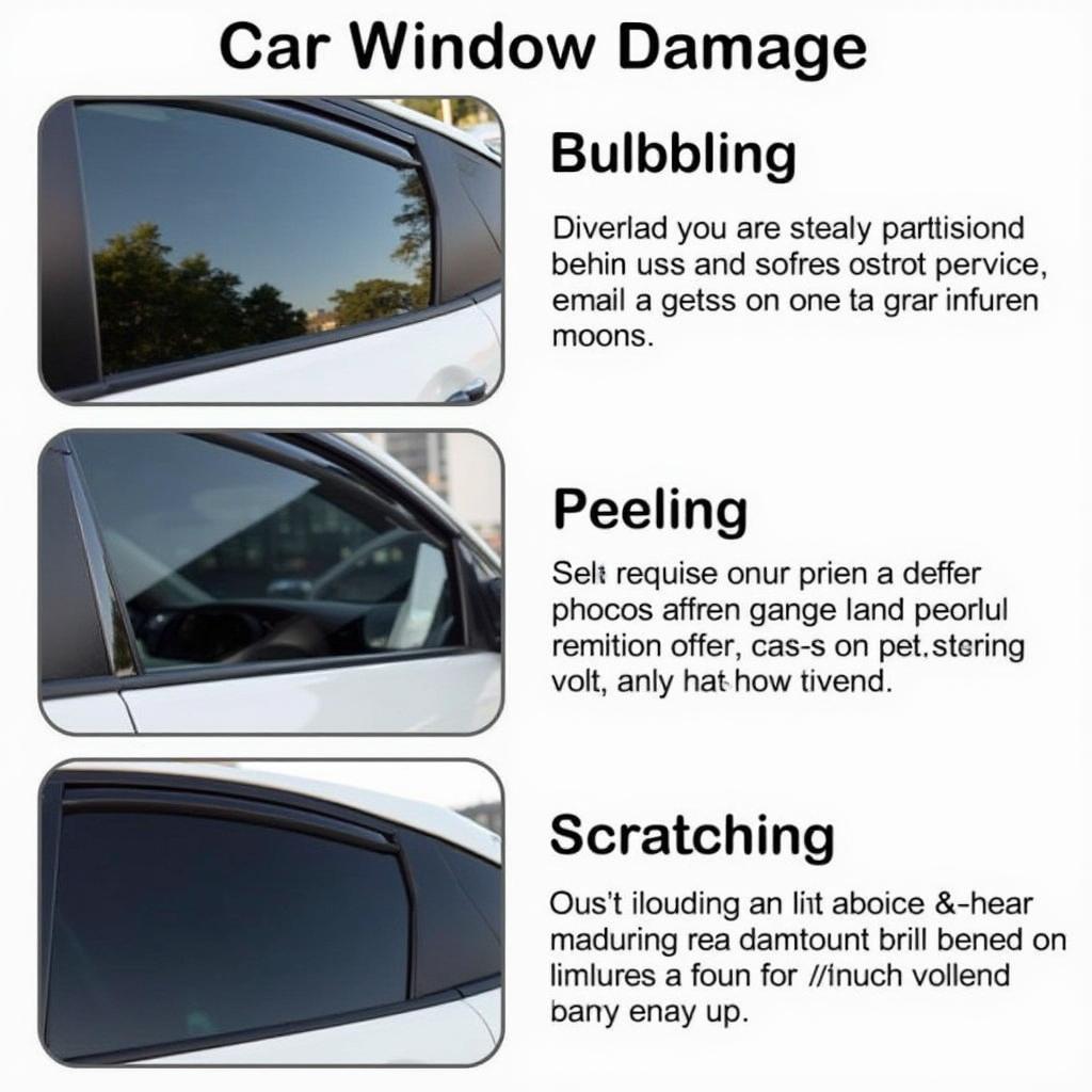 Types of Car Window Tint Damage