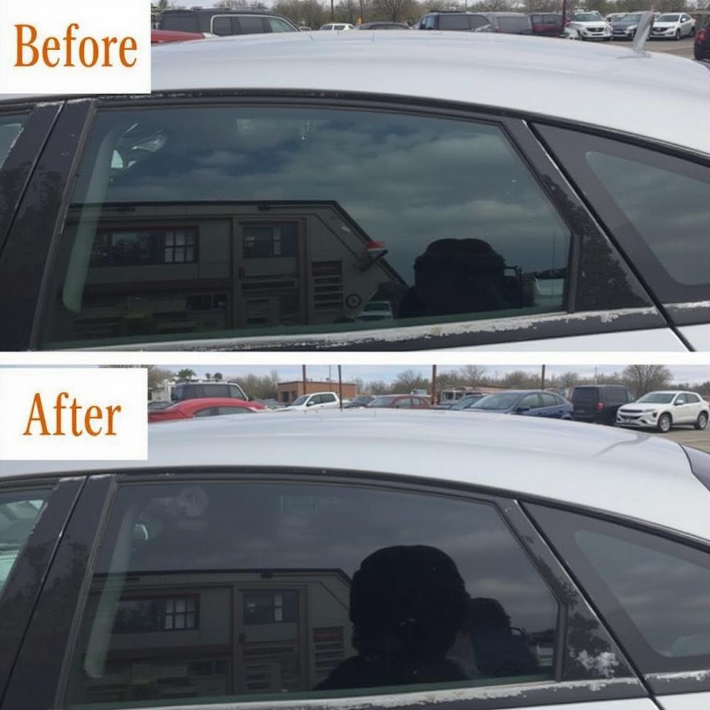 Car Window After Tint Repair