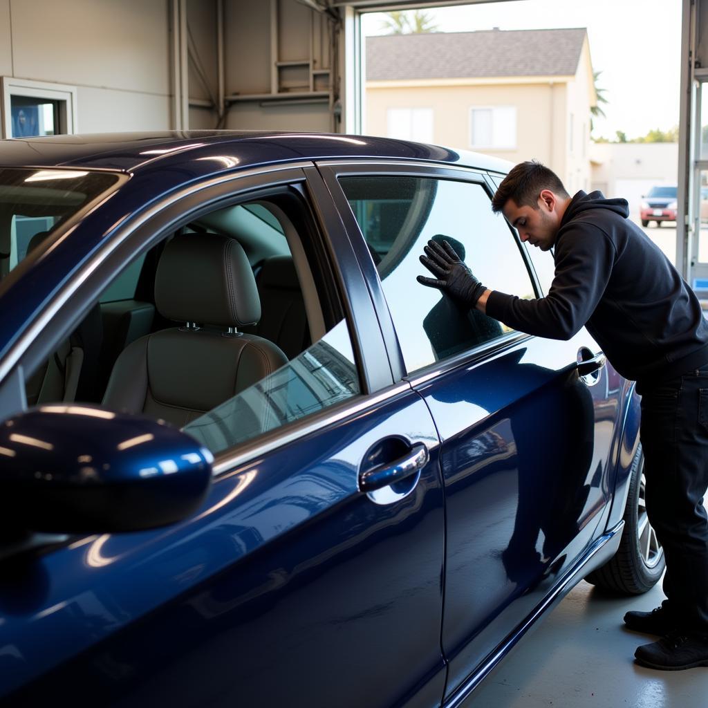 Car window tinting services in Orange County