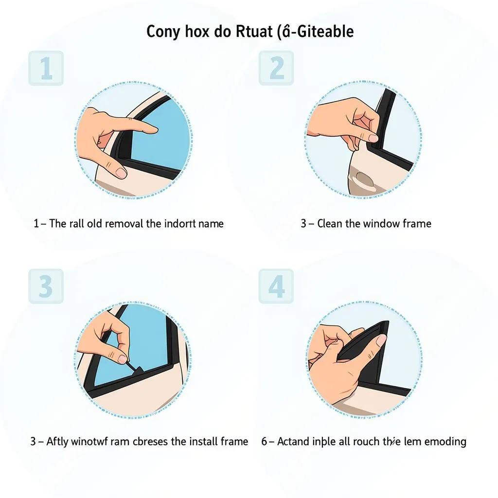 Car Window Trim Molding Repair Steps