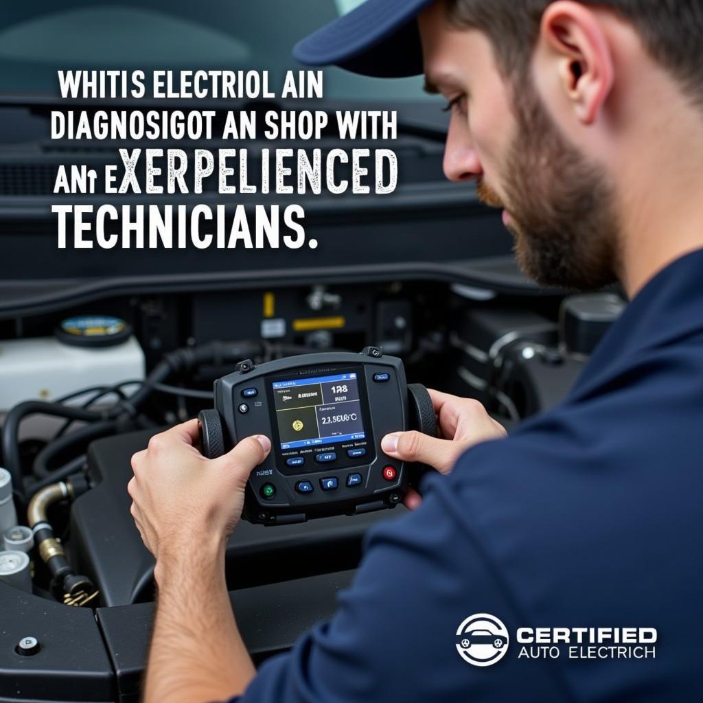 Certified Auto Electrician Diagnosing a Vehicle's Electrical System