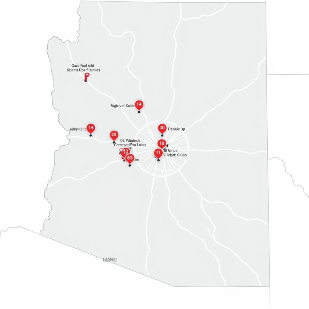 Map of Phoenix AZ showing car window repair locations