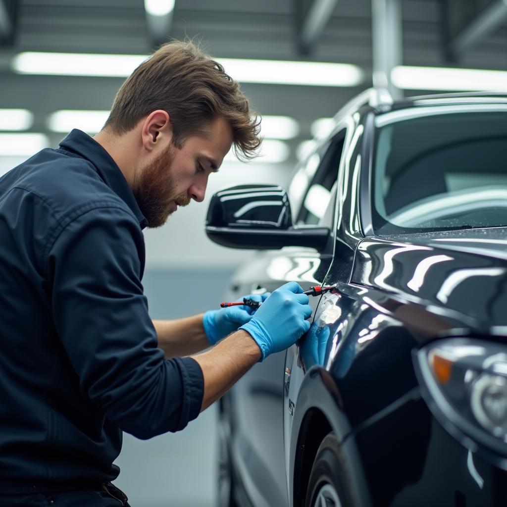 Chelmsford Car Paint Repair Technician at Work