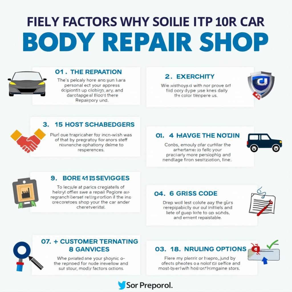 Factors to consider when choosing car body repair in Newcastle Under Lyme.