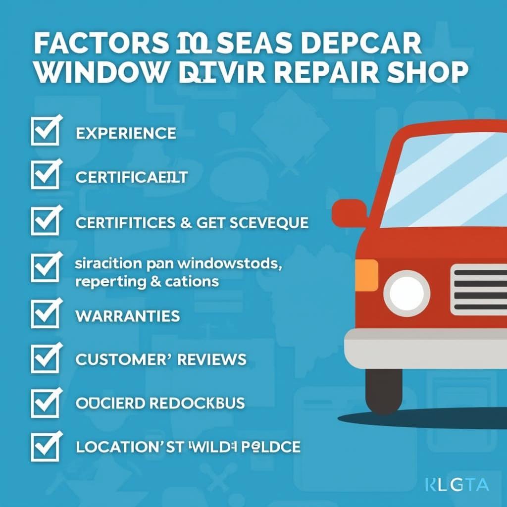 Factors to Consider When Choosing a Car Window Repair Shop in Fargo