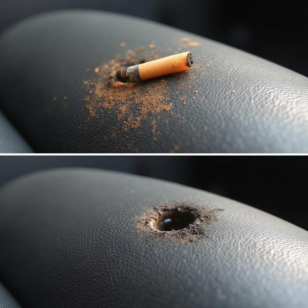 Types of Cigarette Burns on Vinyl Seats