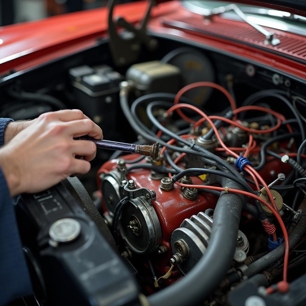 Restoration of a classic car's wiring harness