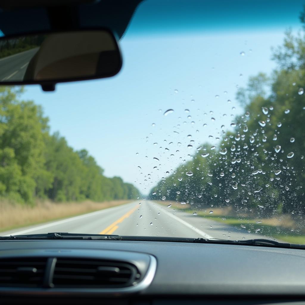 Clean Car Windshield for Optimal Visibility