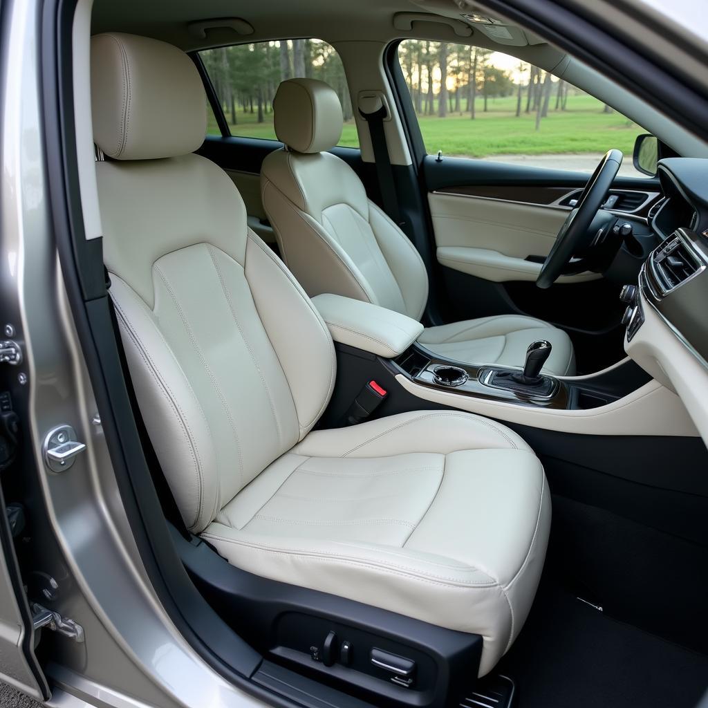 Pristine Leather Car Seat