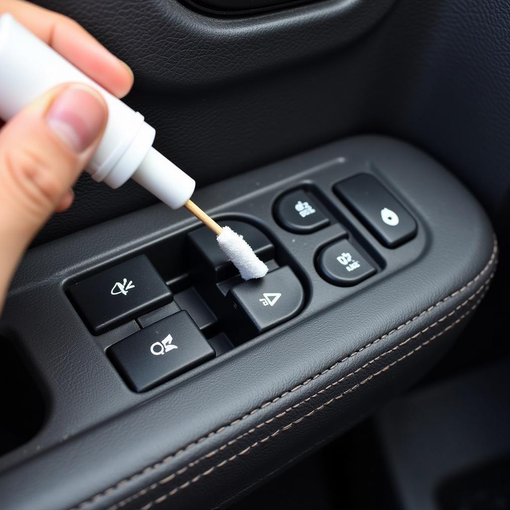 Cleaning Car Power Window Switch