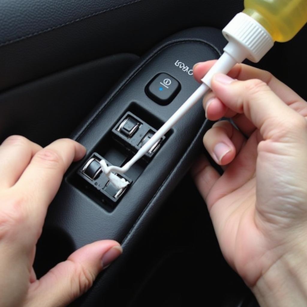 Cleaning Car Window Switch