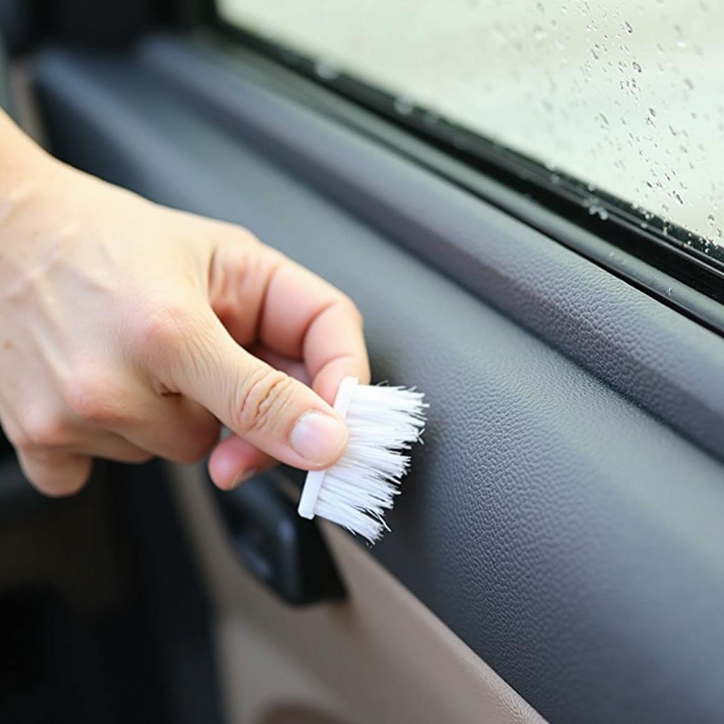 Cleaning Car Window Tracks