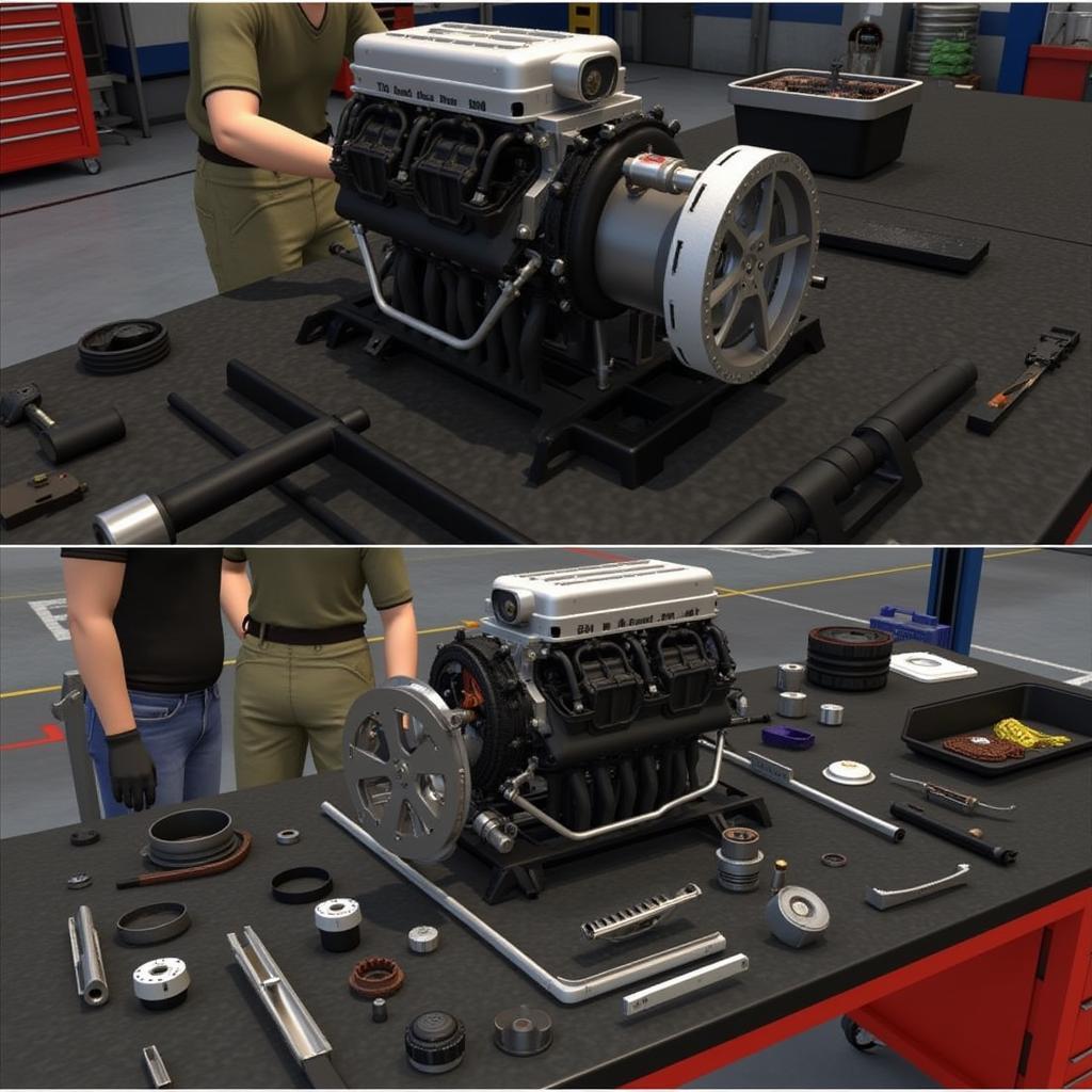 Car Mechanic Simulator 2015 Engine Disassembly