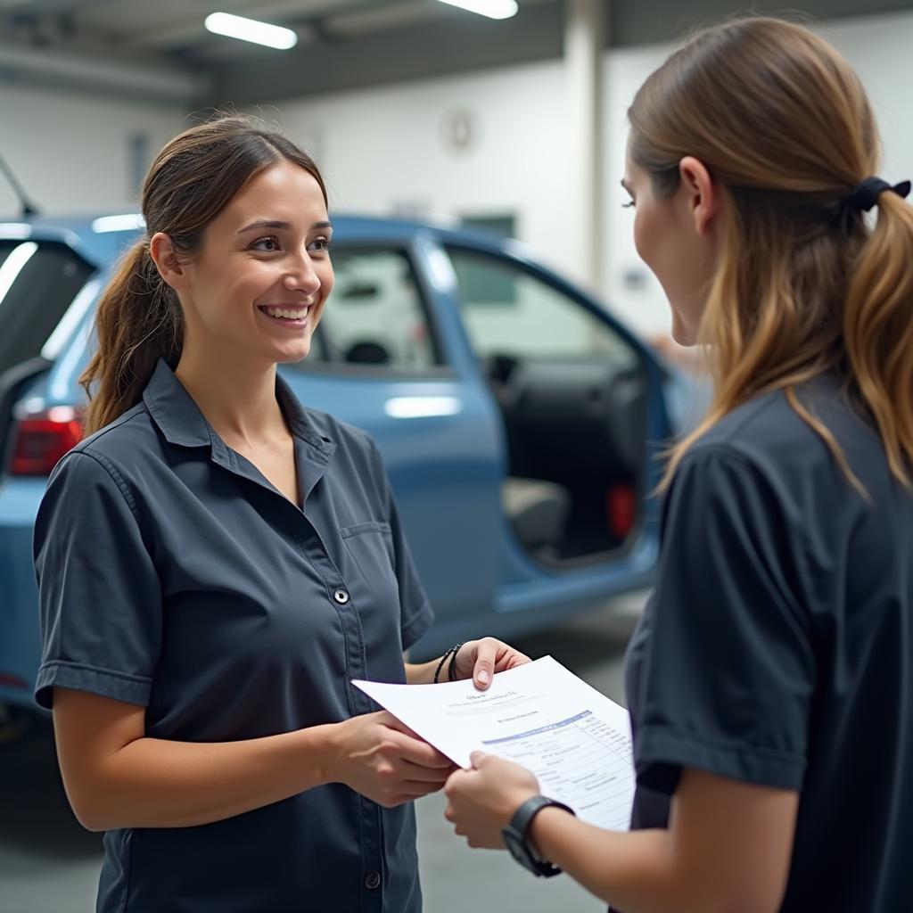 Coalville car body repair shop handling insurance claims