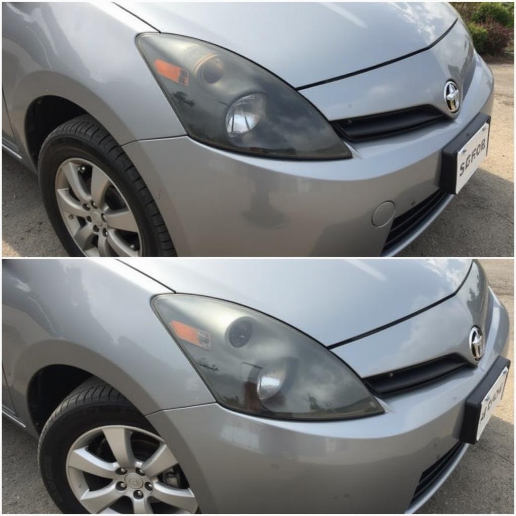 Common car body repair work performed on a car