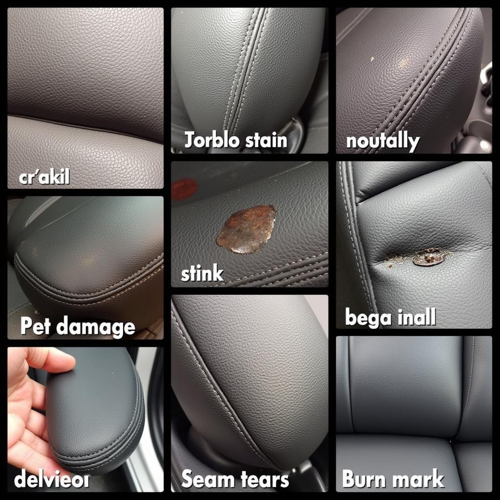 Common Car Leather Seat Damages