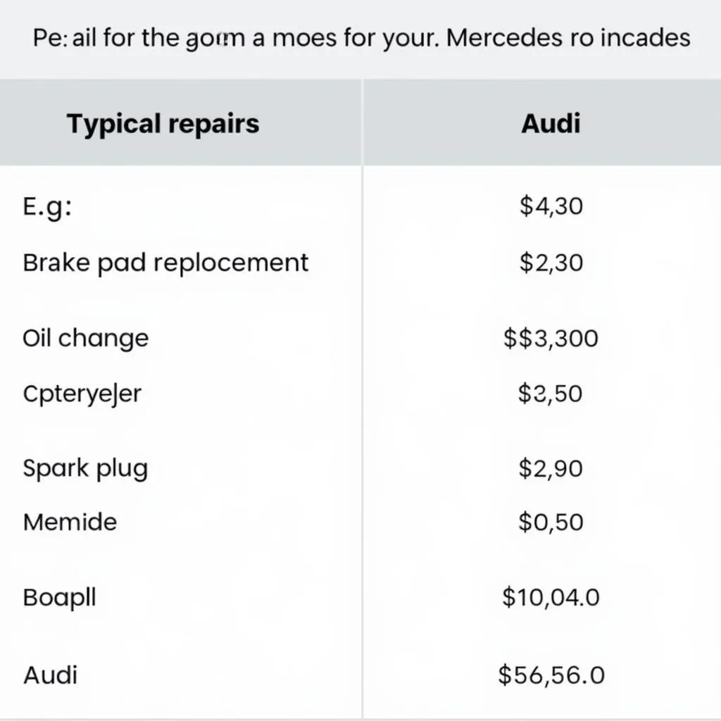 Common Repair Needs for Mercedes and Audi Vehicles