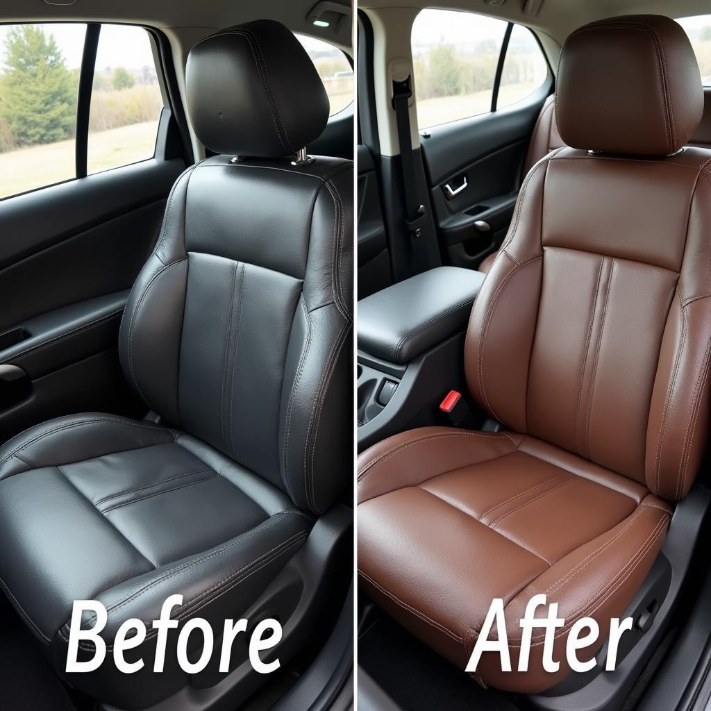 Comparing Before and After Results of Car Leather Seat Repair