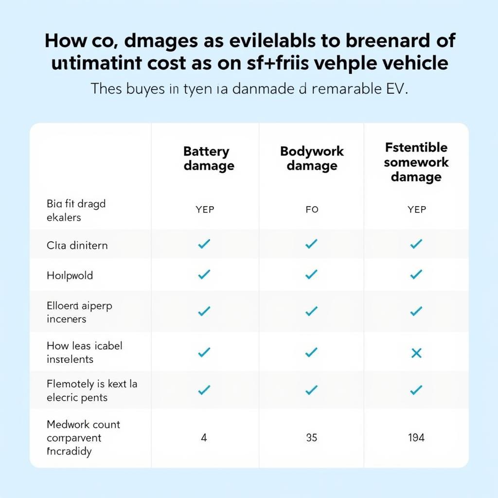 Comparing Damaged EV Repair Costs