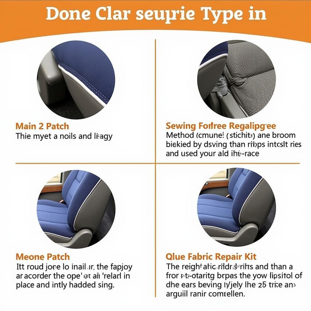 Choosing the Right Cloth Car Seat Repair Method