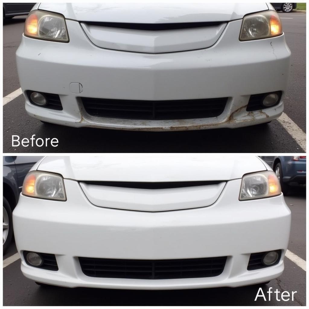 Completed Car Bumper Repair in Newport