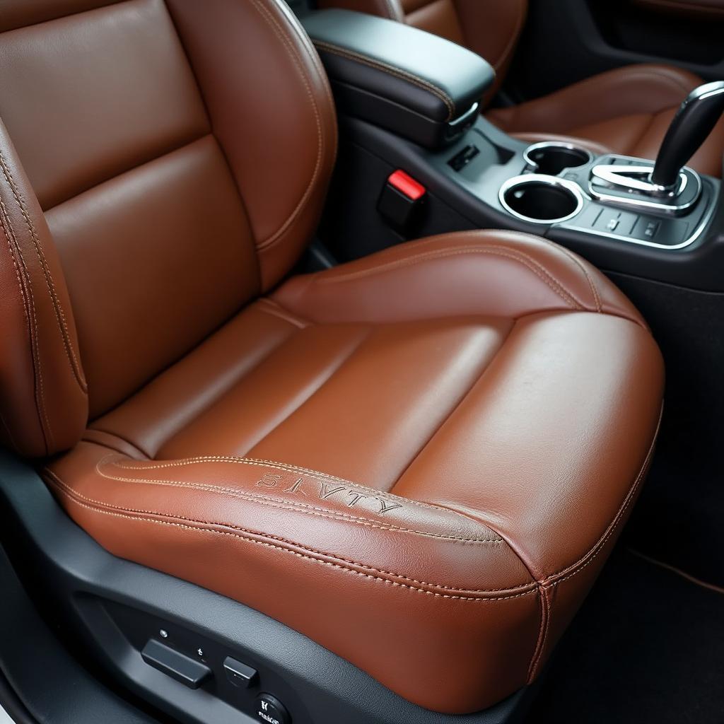 Conditioned Leather Car Seat