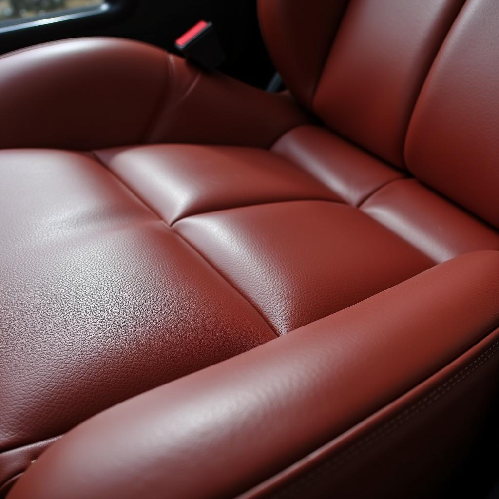 Conditioned Leather Car Seat