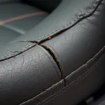 Cracked Leather Car Seat